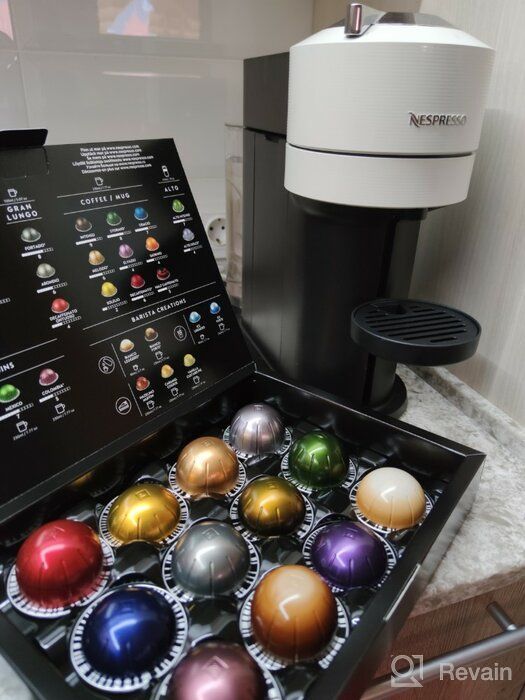 img 3 attached to Breville Nespresso Vertuo Next BNV550GRY Espresso Machine with Aeroccino in Light Grey review by Abhi Abhilasha ᠌