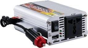img 2 attached to 🚗 Power Up Your Car with the 300WATT Car Power Inverter DC 12V to AC 220V Converter - Includes USB Charger