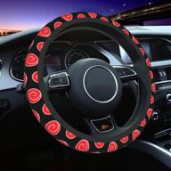 🚗 neoprene anime steering wheel cover – universal 15 inch anti-slip car wheel protector for men and women – eye-catching car accessories, interior wheel covers (jan4) логотип