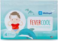 🩹 medagel fevercool patches - effective cooling relief for fever, migraine & headaches | mess & odor free, made in the usa | suitable for adults & kids 2+ | 1 pack (4 x patches) logo