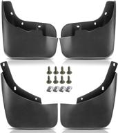 🚘 audi q7 2007-2015 mud flaps set of 4 - front & rear side splash guards mudguard fender flares, sport utility compatible логотип