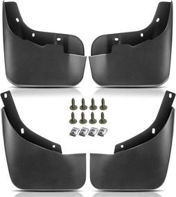 img 4 attached to 🚘 Audi Q7 2007-2015 Mud Flaps Set of 4 - Front & Rear Side Splash Guards Mudguard Fender Flares, Sport Utility Compatible