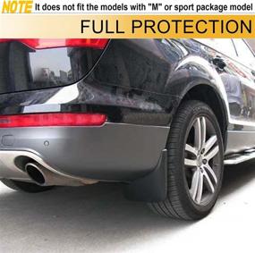 img 3 attached to 🚘 Audi Q7 2007-2015 Mud Flaps Set of 4 - Front & Rear Side Splash Guards Mudguard Fender Flares, Sport Utility Compatible