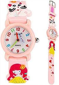 img 4 attached to Adorable ELEOPTION 3D Cartoon Kid Watch: Perfect Wristwatch For Boys And Girls Aged 3-12 Years