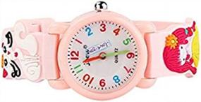 img 2 attached to Adorable ELEOPTION 3D Cartoon Kid Watch: Perfect Wristwatch For Boys And Girls Aged 3-12 Years