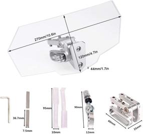 img 2 attached to Adjustable Motorcycle Extension Windshield Windscreen