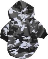 🐶 pet camouflage small dog hoodie - cute sweatshirt for dogs, comfortable puppy winter costume hoodies by ginbl логотип