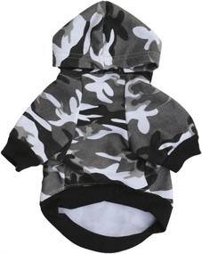 img 1 attached to 🐶 Pet Camouflage Small Dog Hoodie - Cute Sweatshirt for Dogs, Comfortable Puppy Winter Costume Hoodies by GINBL