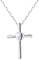 s925 sterling silver cross pendant necklace bracelet earrings - small size logo