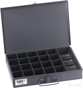 img 1 attached to Klein Tools 54440 Mid-Size Tool Storage Box with Small Parts Organizer and 21 Compartments