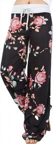 img 4 attached to Famulily Women'S Floral/Polka Floral Print Palazzo Pajama Pants: Comfy, Soft And Stretchy Lounge Bottoms