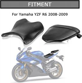 img 3 attached to PSLER Front Rider Driver Rear Passenger Seat Pillion Cushion For Yamaha YZF R6 2008-2016