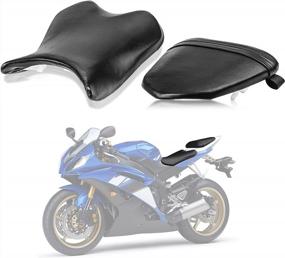 img 4 attached to PSLER Front Rider Driver Rear Passenger Seat Pillion Cushion For Yamaha YZF R6 2008-2016