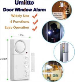 img 3 attached to 2-Pack Of Wireless Door Alarms With Adjustable 1-Minute Delay And 108DB Sound For Home Security, Fridge And Window Protection, Complete With AAA Batteries - Stay Safe And Alert!