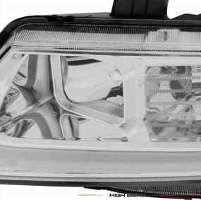 img 1 attached to Улучшите свое вождение с помощью светодиодного проектора AKKON'S Передние хромированные прозрачные фары для Acura TSX CL9 2004-2008 гг. - Пара высококачественных сменных фар