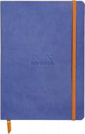 блокнот rhodia rhodiarama в мягкой обложке, листы 80 точек, 6 x 8 1/4, сапфировая обложка логотип