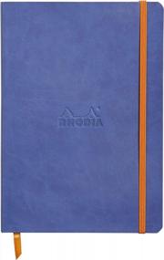 img 4 attached to Блокнот Rhodia Rhodiarama в мягкой обложке, листы 80 точек, 6 X 8 1/4, сапфировая обложка