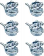 ispinner 6pcs 1/2 inch zinc cable connectors, squeeze type cable conduit fittings for non-metallic sheathed cables, pack of 6 logo