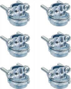 img 4 attached to ISPINNER 6Pcs 1/2 Inch Zinc Cable Connectors, Squeeze Type Cable Conduit Fittings For Non-Metallic Sheathed Cables, Pack Of 6