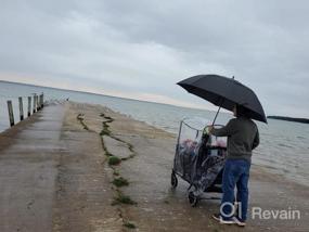 img 6 attached to Universal Double Stroller Rain Cover - Protects From Wind & Rain!