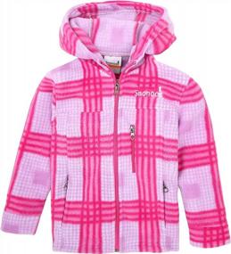 img 2 attached to Детская флисовая куртка Snonook — уютная и стильная толстовка с капюшоном на молнии для малышей
