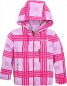 img 3 attached to Детская флисовая куртка Snonook — уютная и стильная толстовка с капюшоном на молнии для малышей