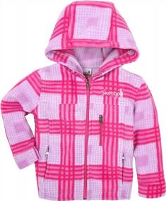 img 4 attached to Детская флисовая куртка Snonook — уютная и стильная толстовка с капюшоном на молнии для малышей