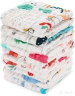 qioo pack muslin washcloths multicolor logo