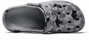 img 2 attached to YUKTOPA Men's Breathable Lightweight Slippers: Comfortable Shoes and Stylish Mules & Clogs