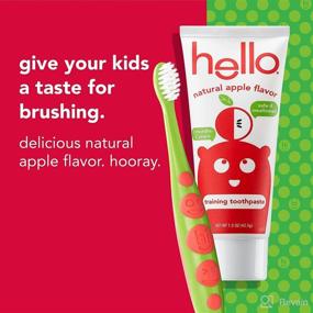 img 3 attached to 🍏 Natural Apple Flavored Training Toothpaste and Toddler Bundle 2 Pack | Safe to Swallow for Baby and Infants | Vegan | SLS Free | Gluten Free | Ideal for Kids Aged 2 Months to 3 Years