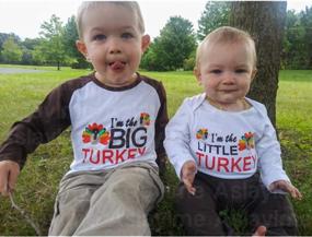 img 3 attached to Thanksgiving Turkey Big Little Brother Sister Matching T-Shirt For Boys And Girls By Aslaylme