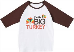 img 1 attached to Thanksgiving Turkey Big Little Brother Sister Matching T-Shirt For Boys And Girls By Aslaylme