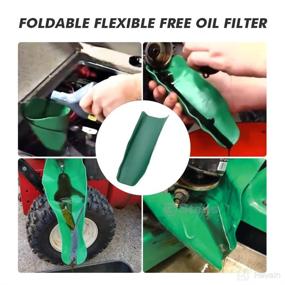 img 2 attached to 🛢️ MOTOQUEEN Flexi-Drain Oil Funnel Tool - Foldable Draining Tool for Car, Truck, Motorcycle - Reusable with Free Oil Filter - Efficient Oil Discharge - 14.6 x 6.7 inches