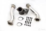 🚀 enhance your engine performance with polished stainless bellowed up pipes kit for 1999.5-2003 ford 7.3l powerstroke diesel 7.3 logo