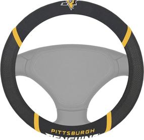 img 4 attached to NHL Pittsburgh Penguins Steering Wheel Cover by Fan Mats - Improve Your Driving Experience!