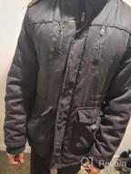 img 1 attached to Men'S Fur Collar Hooded Down Jacket - Windproof & Warm For Winter Weather review by Troy Meza