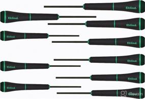 img 4 attached to 10pc set of EKLIND 92200 PSD TORX star Precision Screwdrivers, ranging from T3 to T20