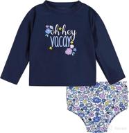 gerber toddler sleeved rashguard bathing apparel & accessories baby boys best - clothing logo