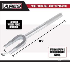 img 3 attached to 12016-15/16-inch Tempered Drop Forged Steel Pickle Fork Ball Joint Separator with Non-Slip Knurled Handle