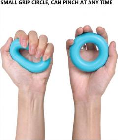 img 3 attached to Improve Your Grip Strength With Silicone Rings – 3 Resistance Levels For Athletes, Rock Climbers, And Rehabilitation - Hand/Forearm Grip Trainer