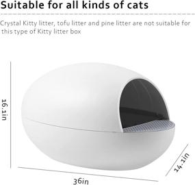 img 1 attached to 🐱 Revolutionary WECATION Automatic Self-Cleaning Cat Litter Box: Dust-Free Solution for Multiple Cats - 16LB