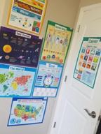 img 1 attached to Merka Educational Wall Posters – Set Of 8 Large Posters: USA Map, World Map, Human Body, Solar System, Periodic Table Of Elements, And More – Great For Classroom Use, Home Learning Or Student Room Decor review by Damian Toupal