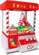 christmas themed vending machine dispenser with 30 reusable tokens for toys, candy & prizes - bundaloo santa claw arcade game holiday & birthday gift for kids logo