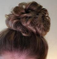 img 1 attached to Thick 2PCS Updo Messy Hair Bun Curly Wavy Ponytail Extensions Hairpieces Hair Scrunchies For Women Girls In Ash Blonde With Light Blonde Highlights By REECHO review by Andre Young