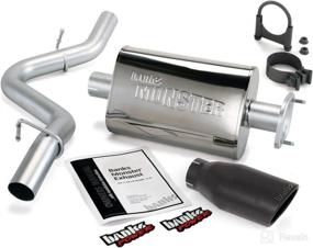 img 2 attached to 🚙 Banks Engineering 51315-B Stainless Steel Cat Back Exhaust System for Jeep Wrangler – Includes Silencer, Silver