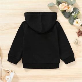 img 2 attached to Mini Boss Hoodie Outfits - Unisex Baby Boy and Girl Sweatshirt with Pocket, Casual Tops for Fall/Winter - Outdoor Toddler Clothes 1-5T