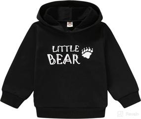 img 4 attached to Mini Boss Hoodie Outfits - Unisex Baby Boy and Girl Sweatshirt with Pocket, Casual Tops for Fall/Winter - Outdoor Toddler Clothes 1-5T