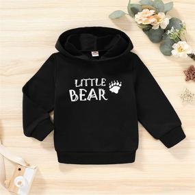img 3 attached to Mini Boss Hoodie Outfits - Unisex Baby Boy and Girl Sweatshirt with Pocket, Casual Tops for Fall/Winter - Outdoor Toddler Clothes 1-5T