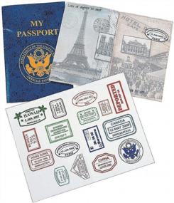 img 1 attached to Kicko Passport Sticker Book For Kids - 12 Pack Of Famous Places Stickers For Motivation, Treats, Party Favors, Game Prizes, Wall Art, Scrapbooks, Collections, School Supplies, Arts And Crafts