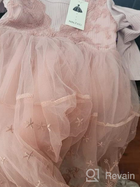 img 1 attached to Stylish NNJXD Girl Dress with 👗 Ruffles and Lace for Parties and Weddings review by Michael Hicks